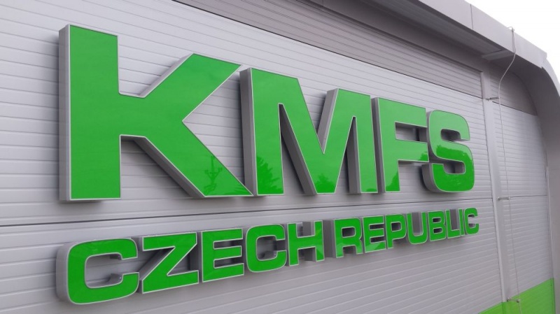 Světelný nápis KMFS Czech Republic