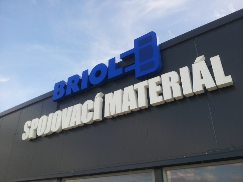 Světelný reklamní nápis BRIOL - Spojovací materiál